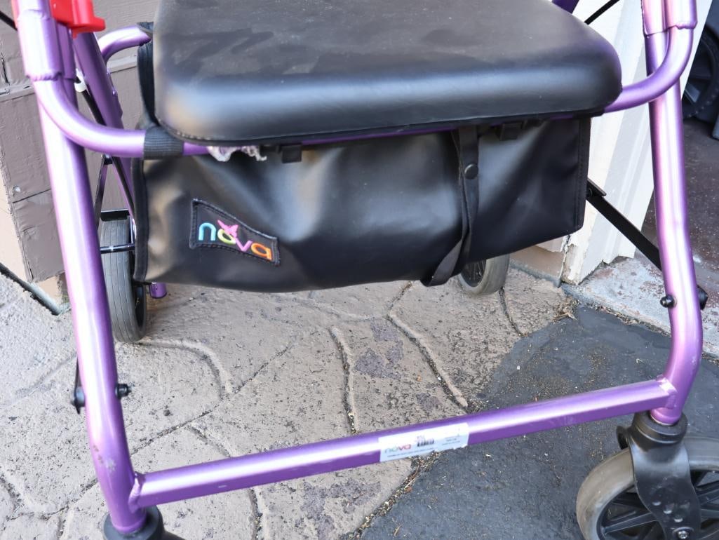 Purple Nova Four Wheel Walker - 2