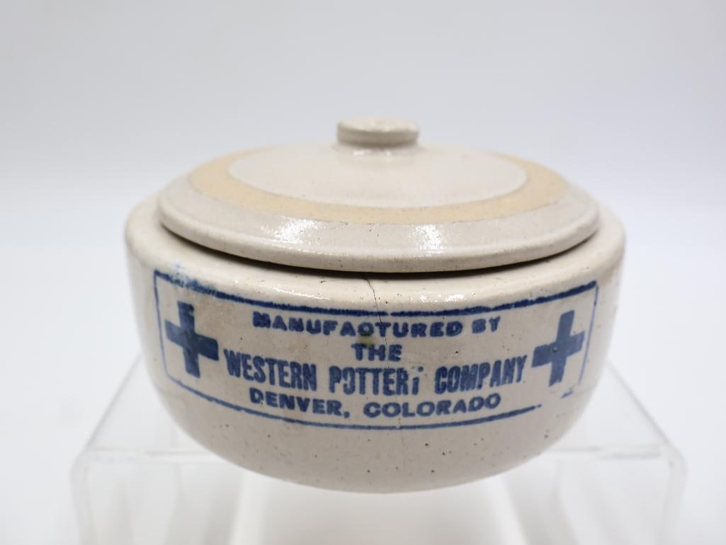 Vintage Advertising Stoneware Crocks and Butter Jars Western Pottery Co. - 15