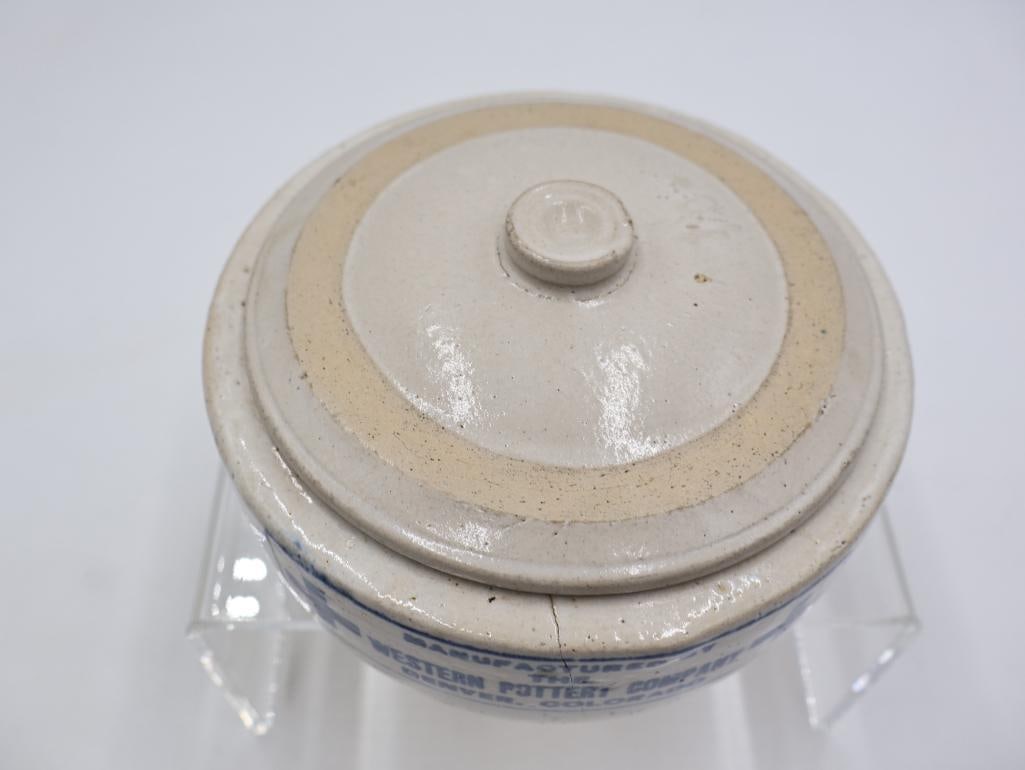 Vintage Advertising Stoneware Crocks and Butter Jars Western Pottery Co. - 16