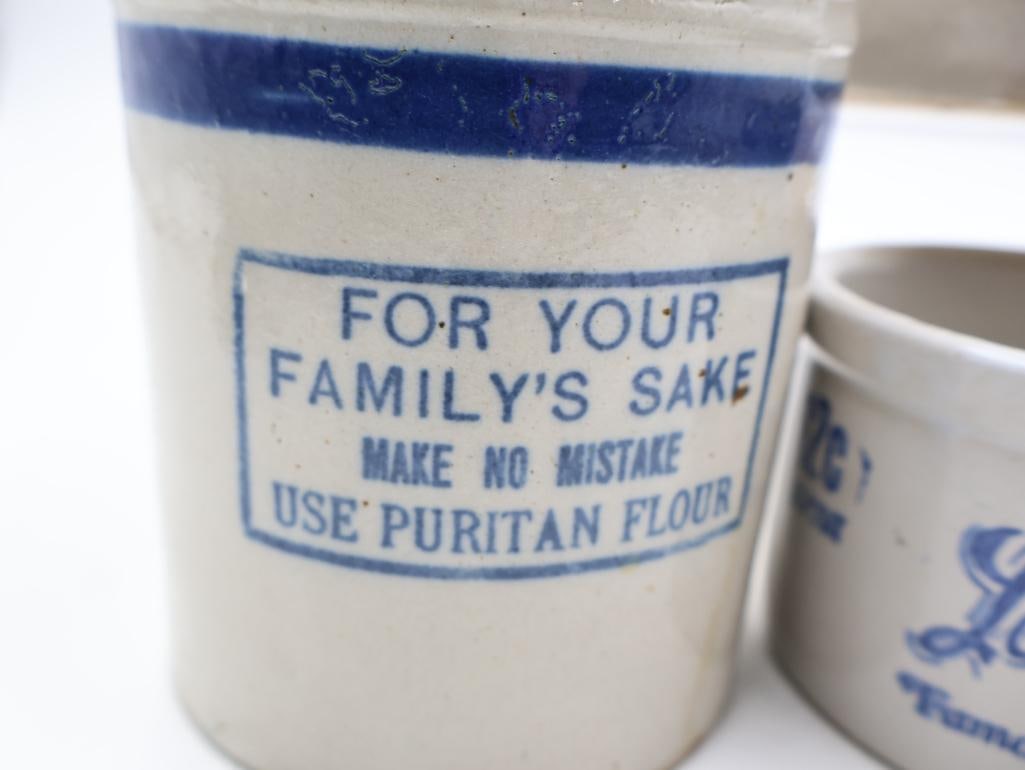 Vintage Advertising Stoneware Crocks and Butter Jars Western Pottery Co. - 4