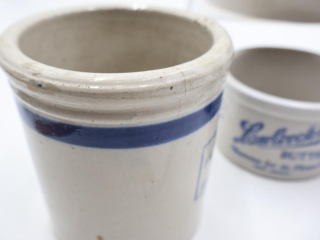 Vintage Advertising Stoneware Crocks and Butter Jars Western Pottery Co. - 5