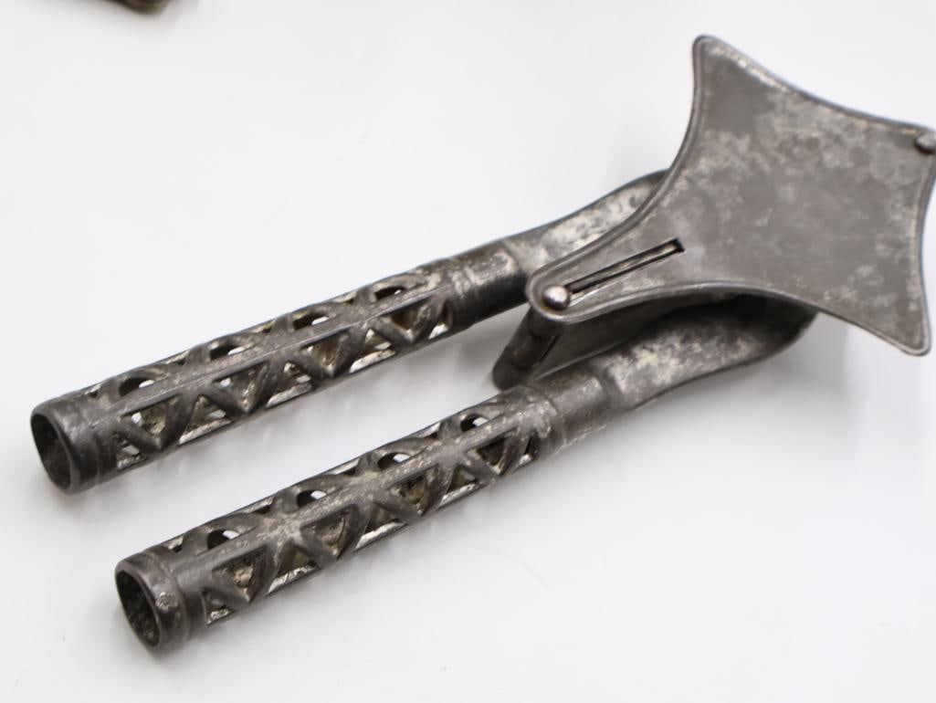 Collection of Antique Figural Metal Nutcrackers and Kitchen Tools - 6