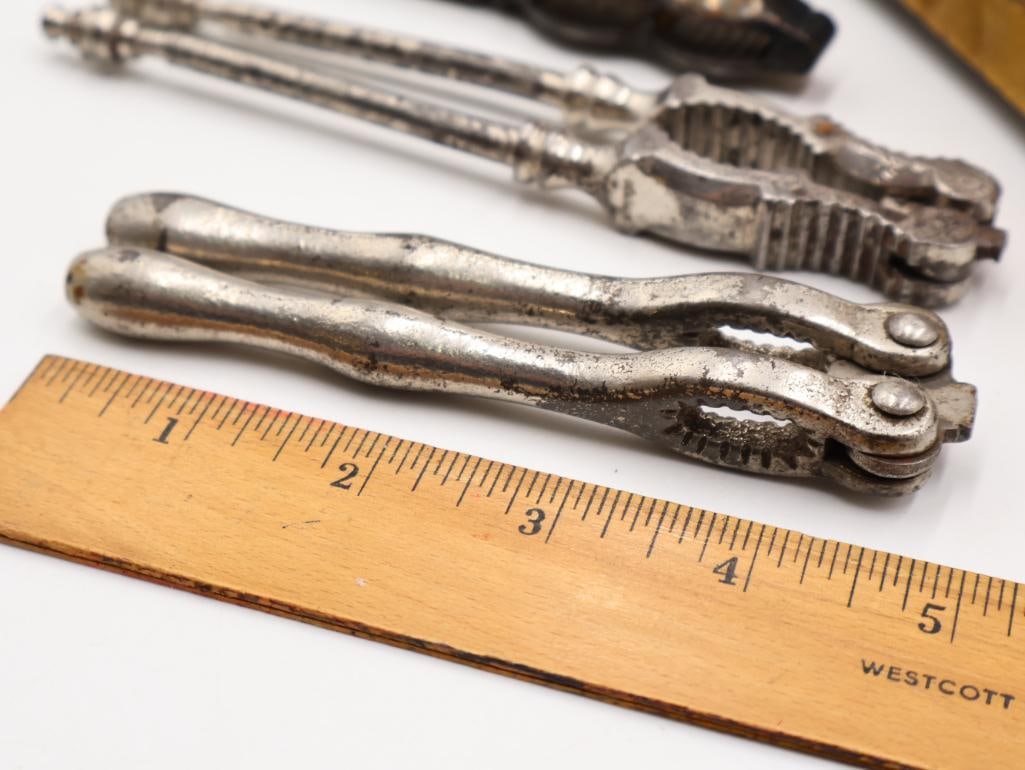 Collection of Antique Figural Metal Nutcrackers and Kitchen Tools - 7