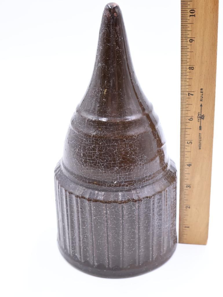 Pair of Glazed Cemetery/Mausoleum Vases - 7