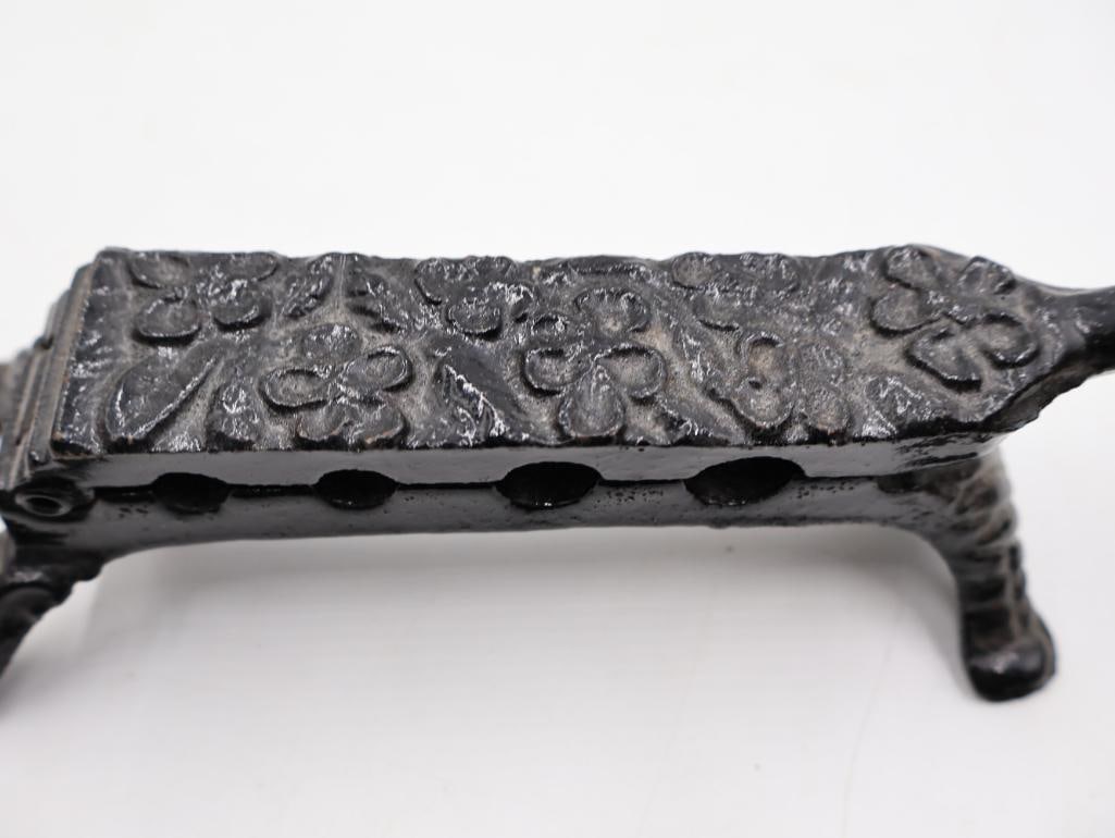 Collection of Antique Cast Iron Figural Dog Nutcrackers and Inkwell - 13