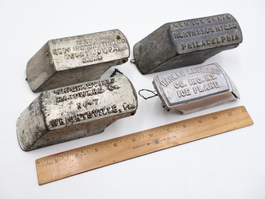 Antique Advertising Metal Ice Shaves Wrightsville, Philadelphia & New York - 2