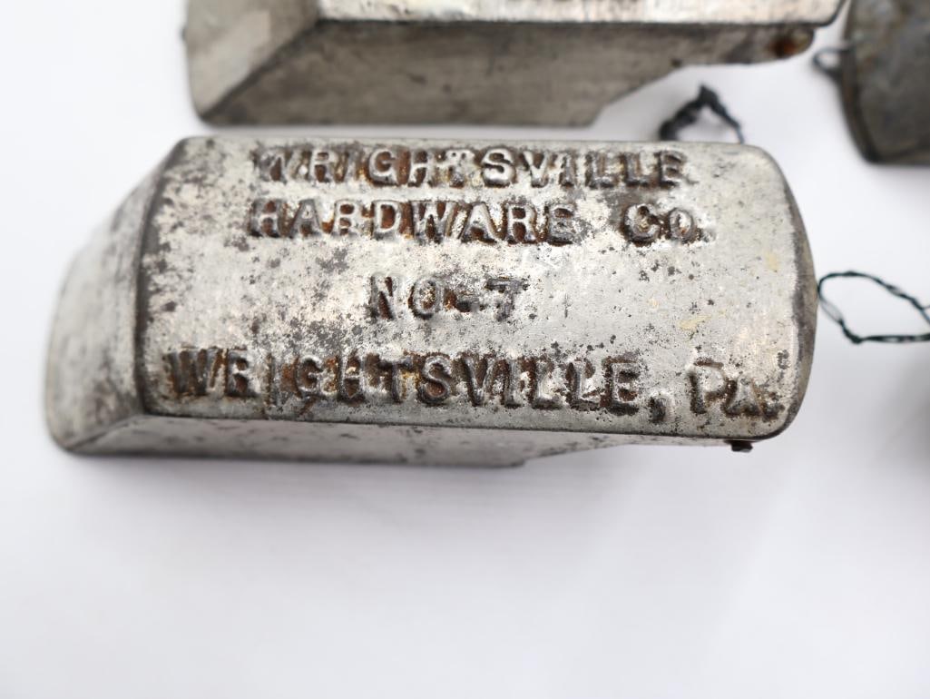Antique Advertising Metal Ice Shaves Wrightsville, Philadelphia & New York - 3