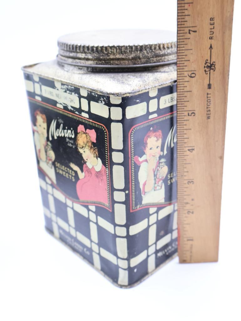 Collection of Vintage Advertising and Figural Tin Boxes Liptons Tea - 10