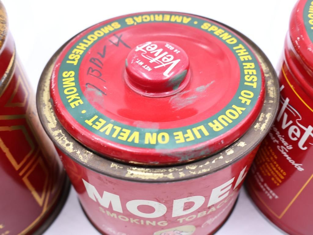 Vintage Tobacco Tins, Hoosier Cabinet Jars and Kitchen Collectibles - 9