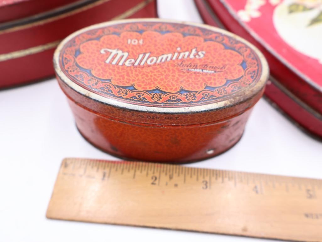 Collection of Vintage Advertising Chocolate and Candy Tins - 2