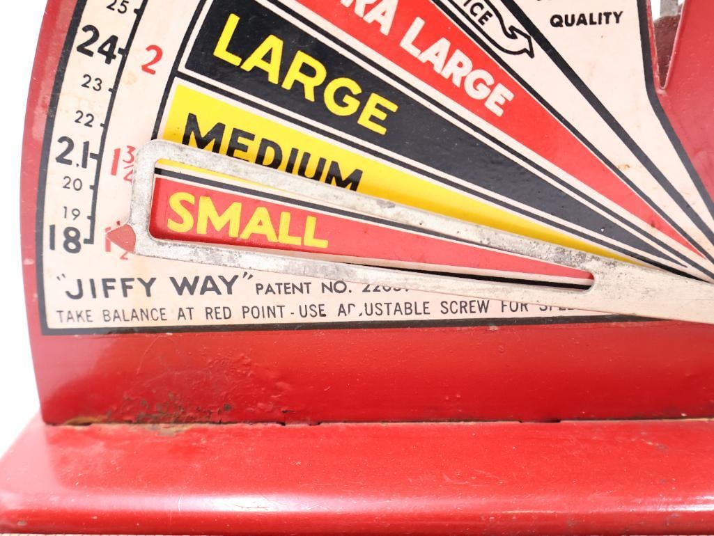 Vintage Farm Master Sears Roebuck Cyclone Egg Grading Scale Poultry Farm Tool - 4