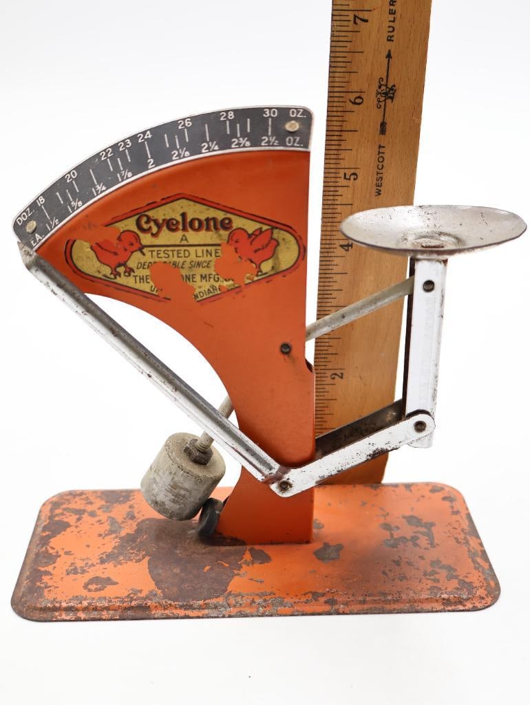 Vintage Farm Master Sears Roebuck Cyclone Egg Grading Scale Poultry Farm Tool - 9