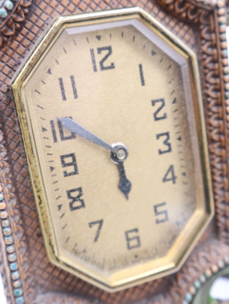 Antique and Vintage Curios Lot Stratford Pocket Watch, Advertising Tokens, Clock & Vanity Items - 20