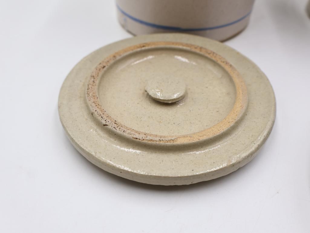 Vintage Advertising Stoneware Crocks Pacific, Wesson Oil and Iowas Pride - 4