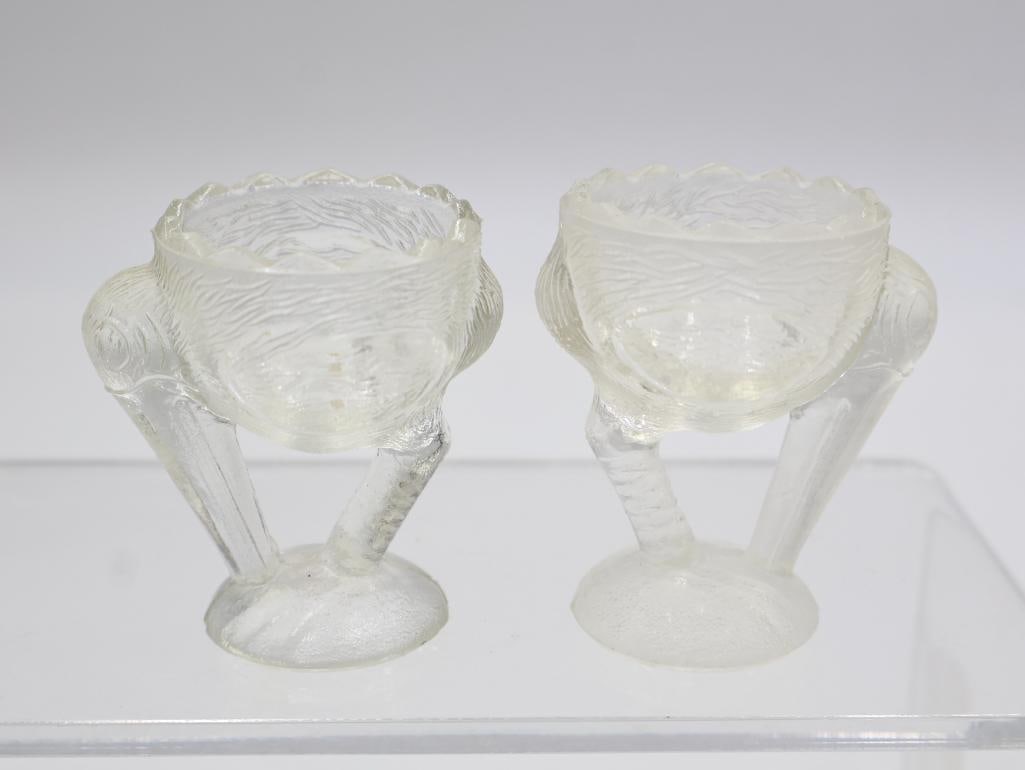 Collection of Vintage Figural Glass Egg Cups and Novelty Tableware - 13