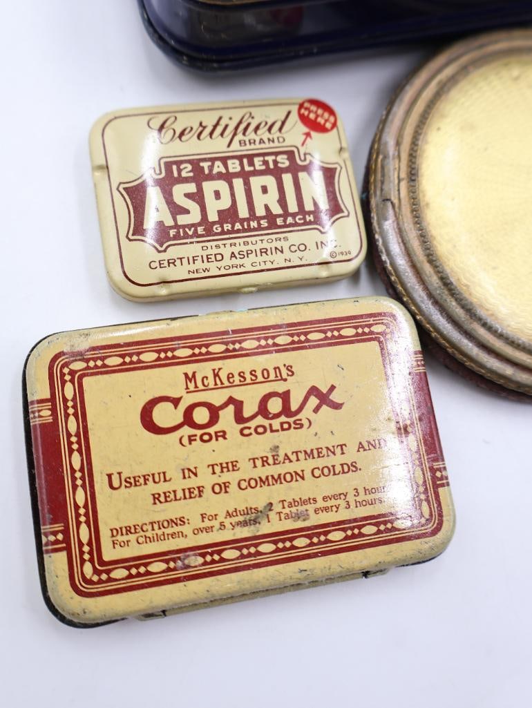 Vintage Apothecary, Medical and Vanity Advertising Tin Collection - 11