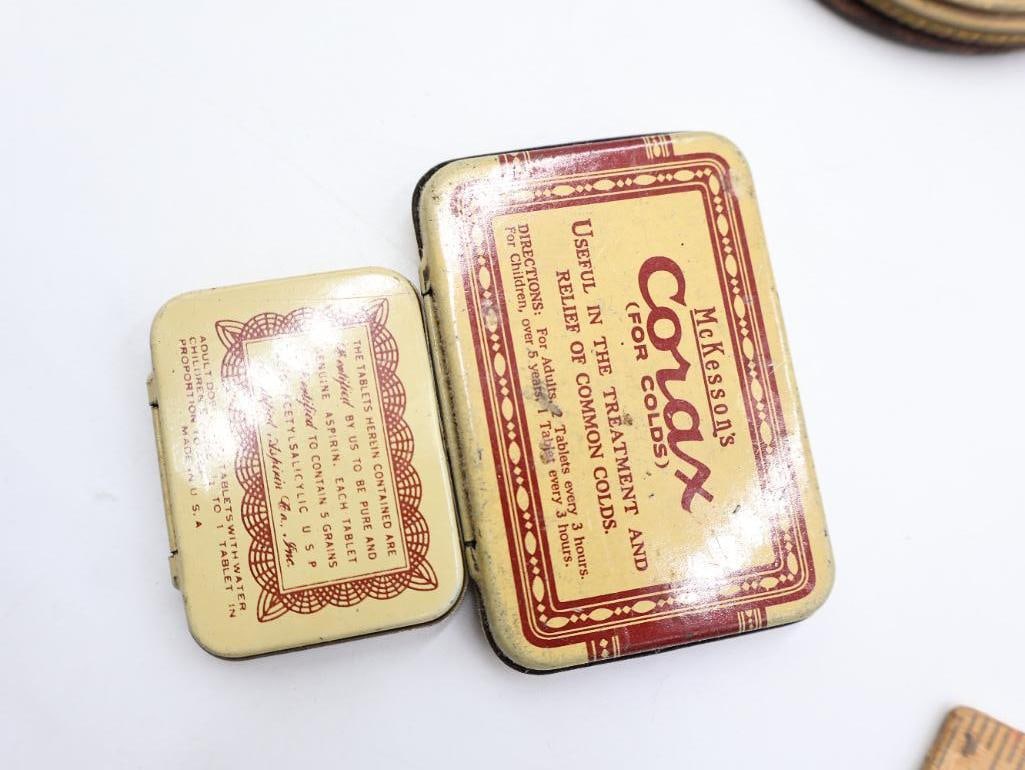 Vintage Apothecary, Medical and Vanity Advertising Tin Collection - 13