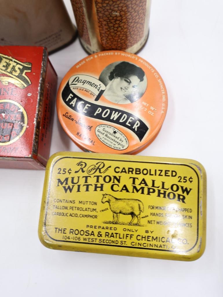 Vintage Apothecary, Medical and Vanity Advertising Tin Collection - 20