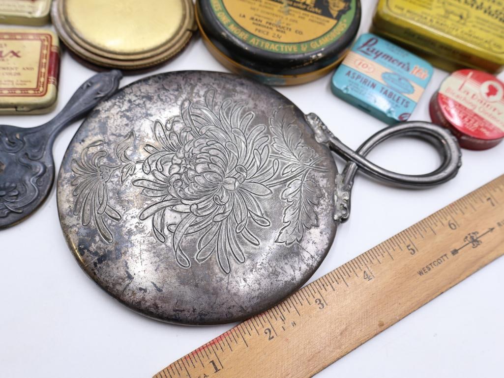Vintage Apothecary, Medical and Vanity Advertising Tin Collection - 4
