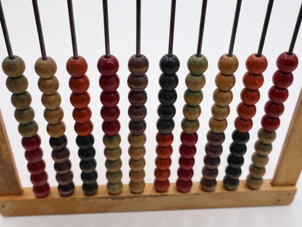 Vintage Educational Learning Toys Wolverine Tin Alphabet Boards and Wooden Abacus - 16