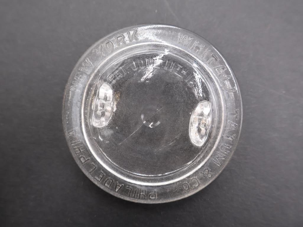 Antique Glass Specimen Jar with Metal Clamp - 5