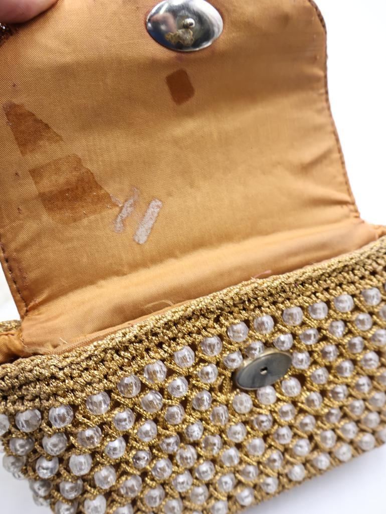Vintage Handbag Collection Tooled Leather Eagle Purse and Beaded Evening Bags - 10