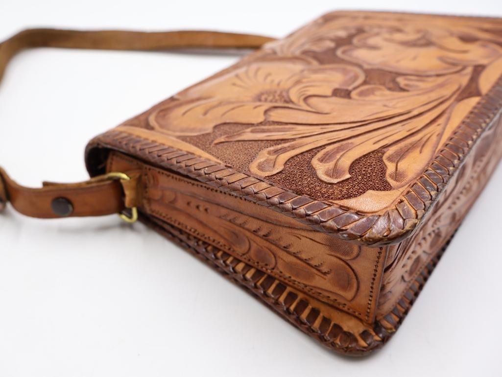 Vintage Handbag Collection Tooled Leather Eagle Purse and Beaded Evening Bags - 16