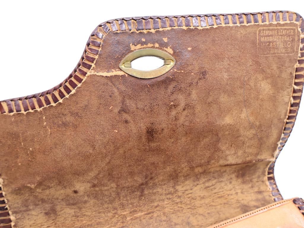 Vintage Handbag Collection Tooled Leather Eagle Purse and Beaded Evening Bags - 17