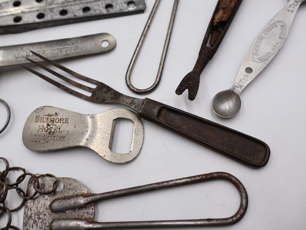 Large Collection of Antique Primitive Kitchen Gadgets and Utensils - 11