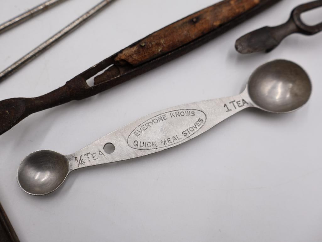 Large Collection of Antique Primitive Kitchen Gadgets and Utensils - 12