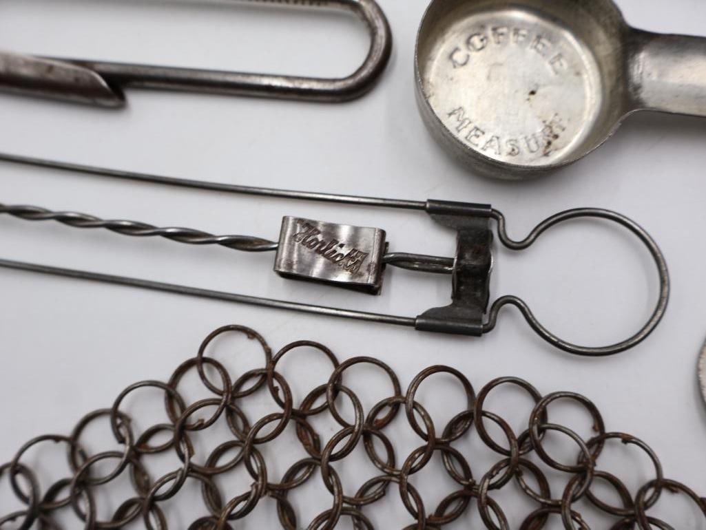 Large Collection of Antique Primitive Kitchen Gadgets and Utensils - 6
