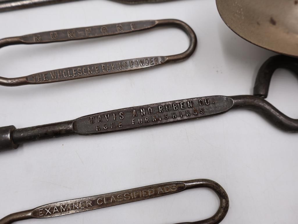 Large Collection Antique & Vintage Serving Advertisment Utensils - 16