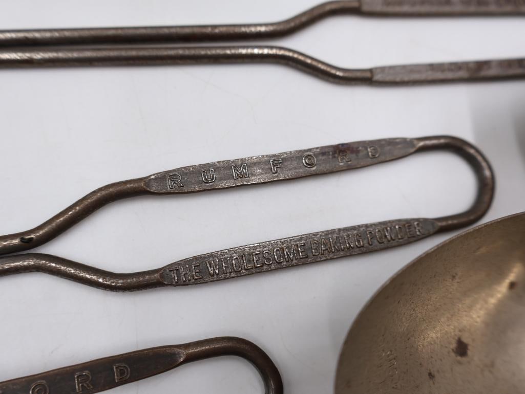 Large Collection Antique & Vintage Serving Advertisment Utensils - 19