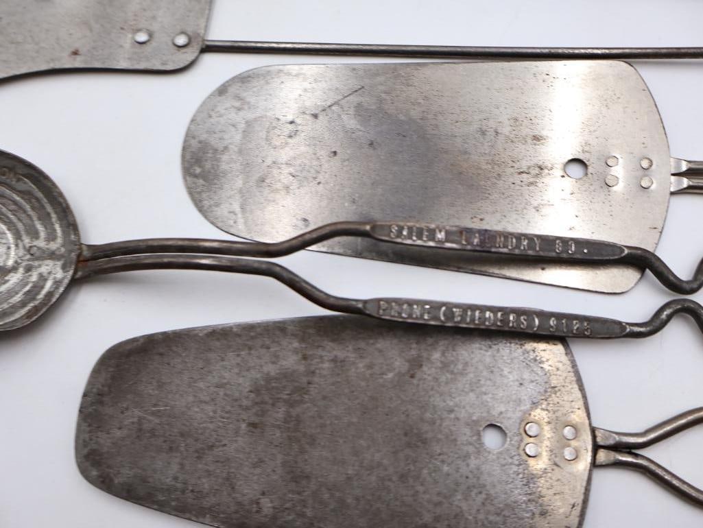 Large Collection Antique & Vintage Serving Advertisment Utensils - 5