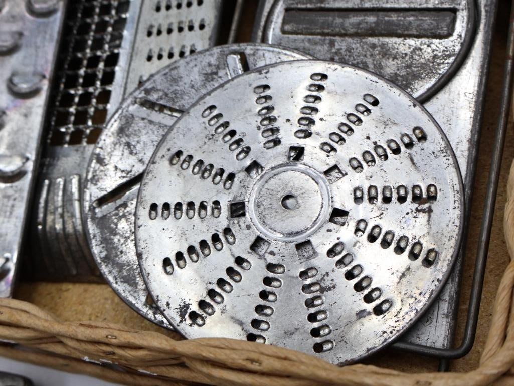 Antique Kitchen Graters, Juicers and Utensils Collection - 15