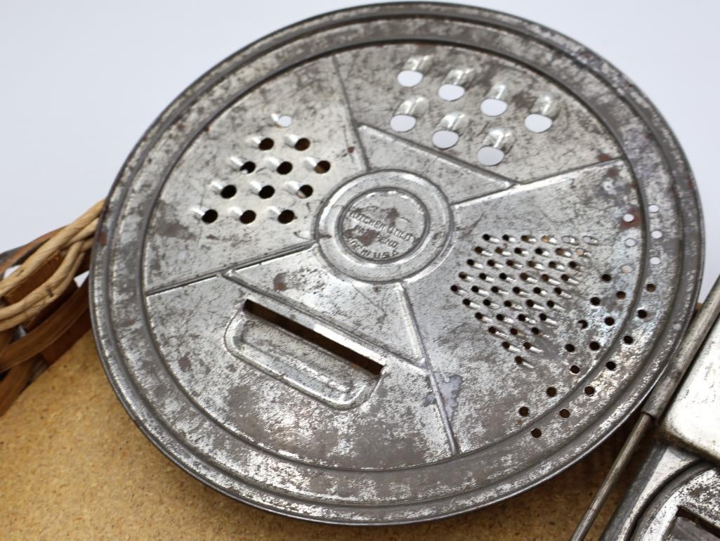 Antique Kitchen Graters, Juicers and Utensils Collection - 20