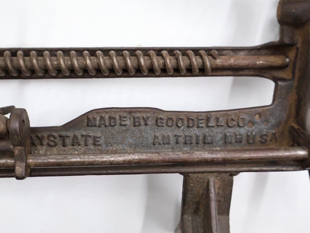 Collection of Antique Cast Iron Hand-Crank Kitchen Gadgets Apple Peeler, Slicers & More - 3