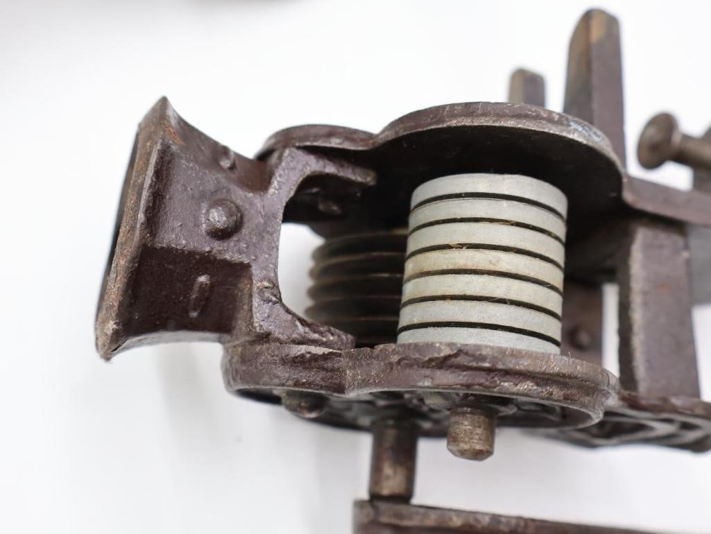 Collection of Antique Cast Iron Hand-Crank Kitchen Gadgets Apple Peeler, Slicers & More - 9