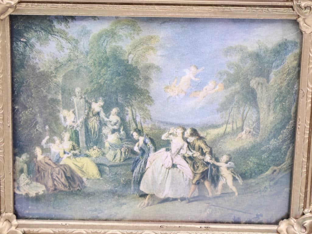 Antique Framed Mother and Child and Romantic Art Prints - 3