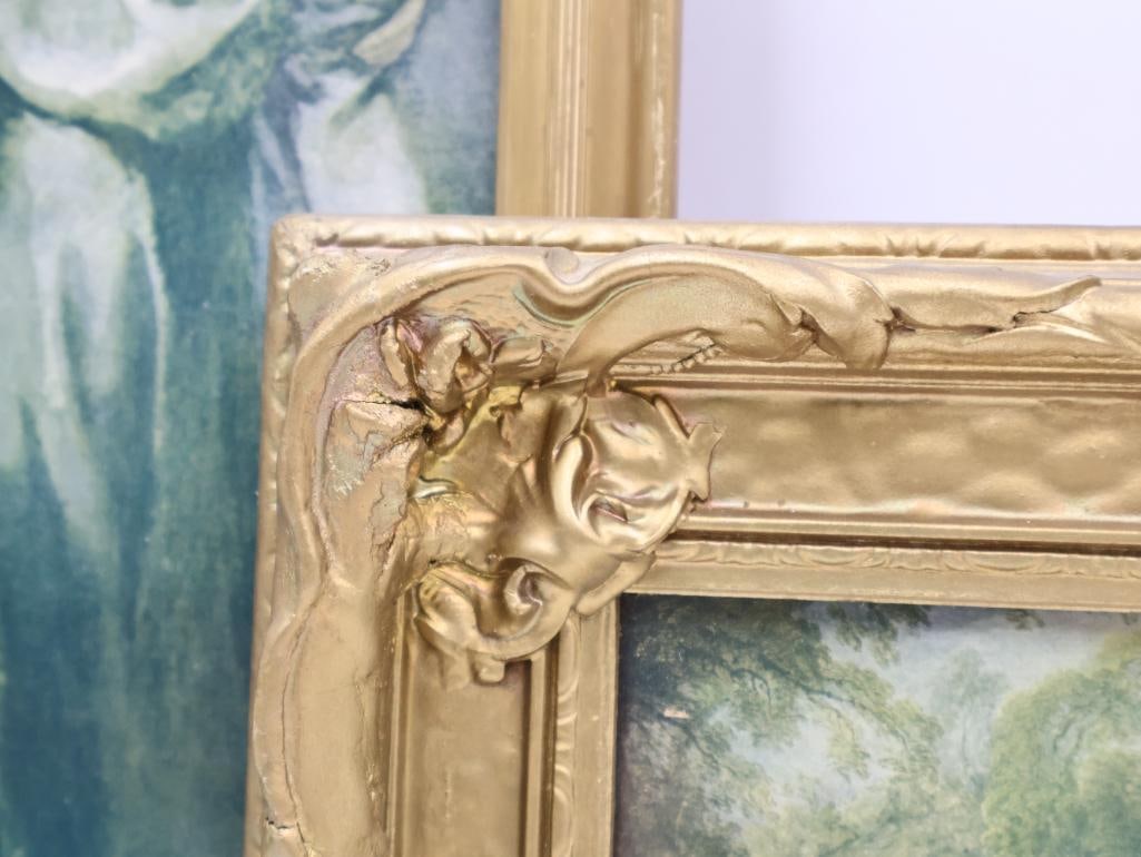 Antique Framed Mother and Child and Romantic Art Prints - 4