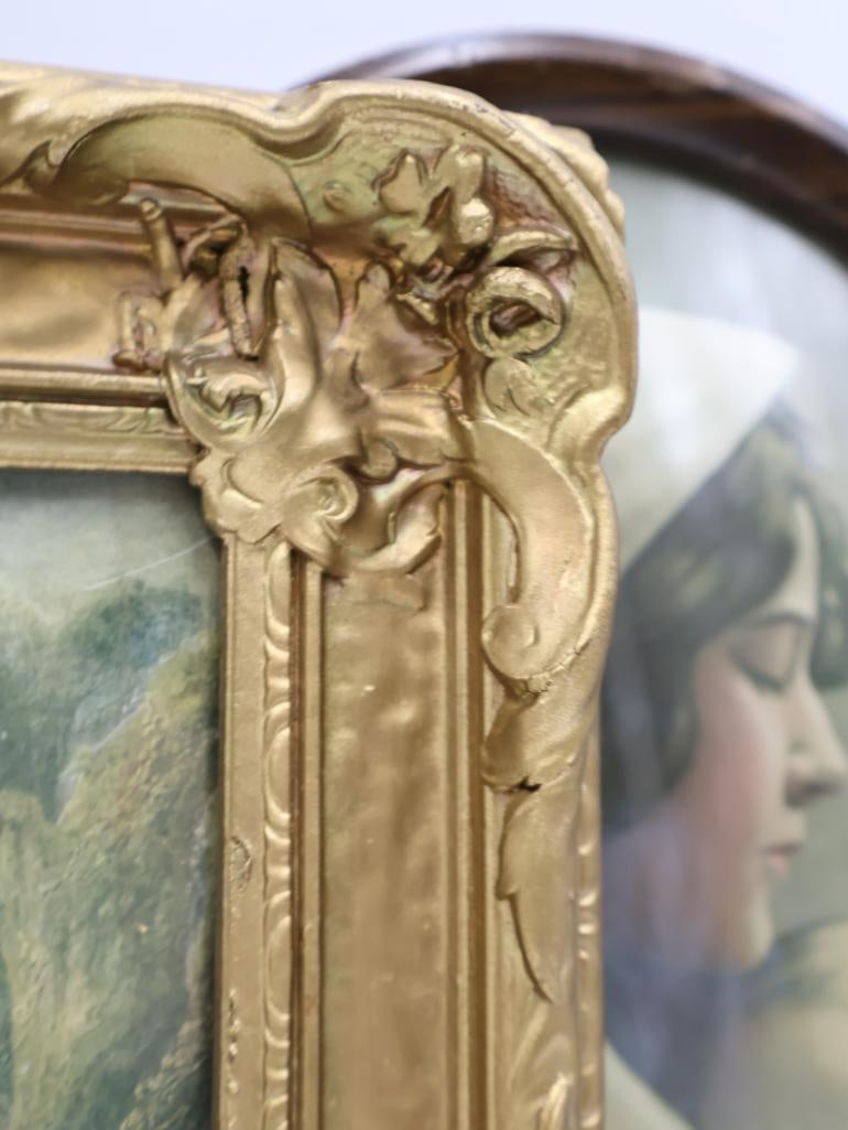 Antique Framed Mother and Child and Romantic Art Prints - 8
