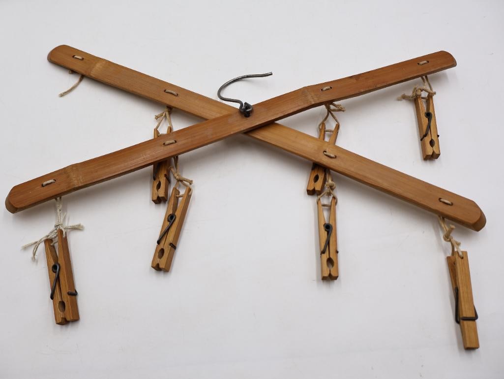 Antique Sad Irons and Vintage Advertising Clothes Hangers Collection - 11
