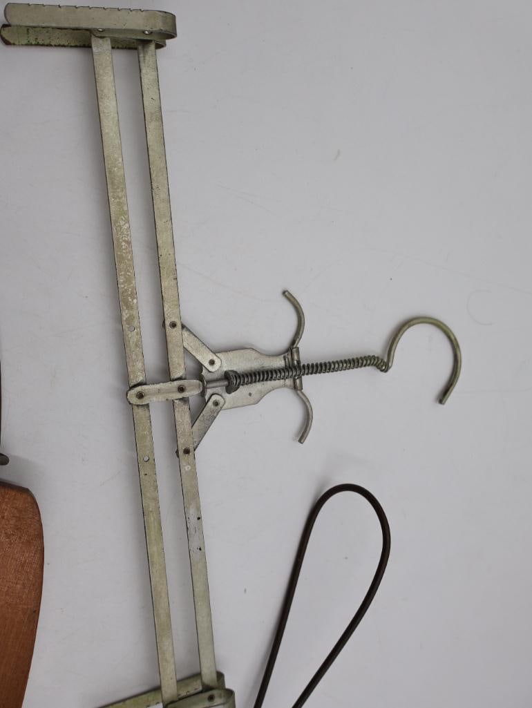 Antique Sad Irons and Vintage Advertising Clothes Hangers Collection - 19