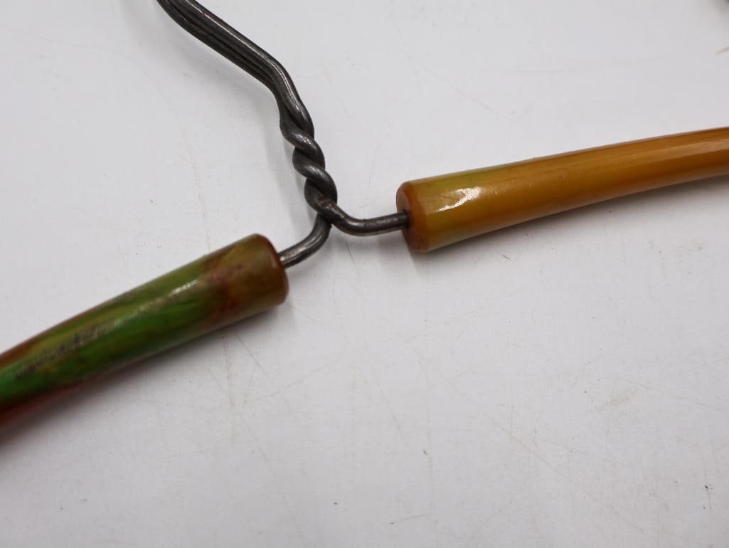 Antique Sad Irons and Vintage Advertising Clothes Hangers Collection - 9