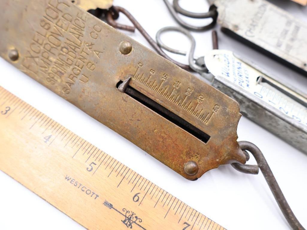Antique Hanging Spring Scales and Pocket Balances Collection - 10