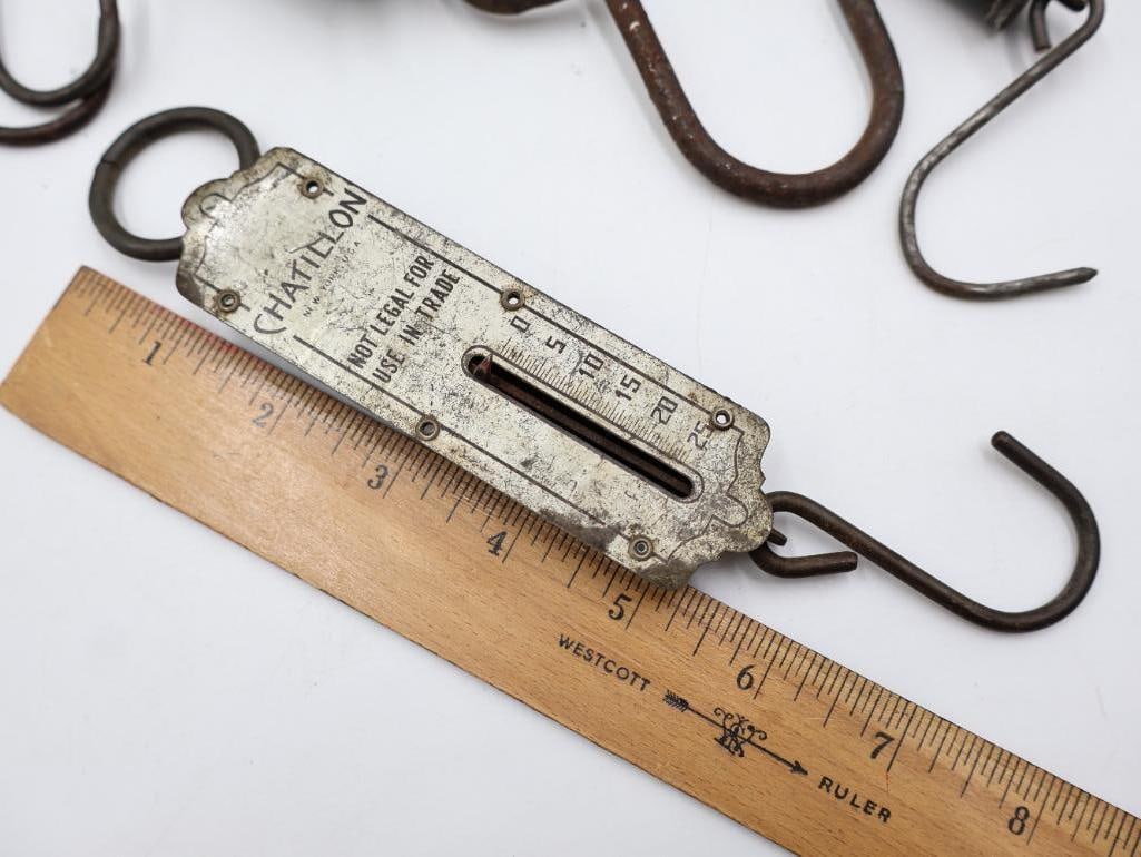 Antique Hanging Spring Scales and Pocket Balances Collection - 13