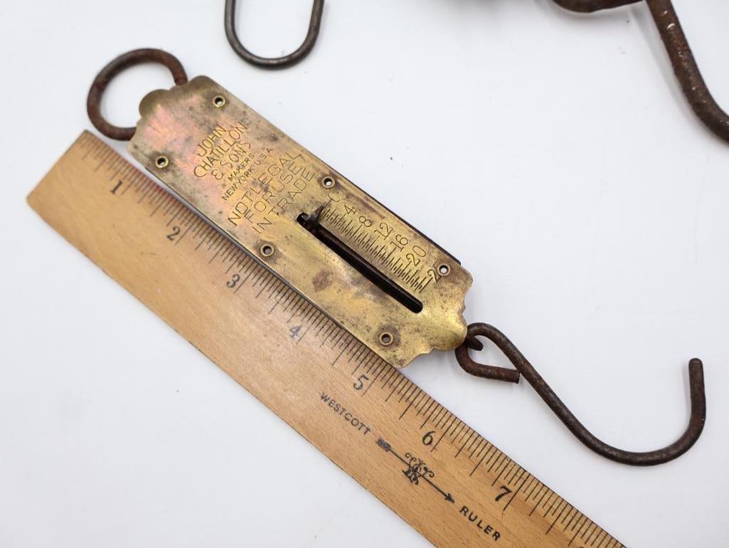Antique Hanging Spring Scales and Pocket Balances Collection - 14