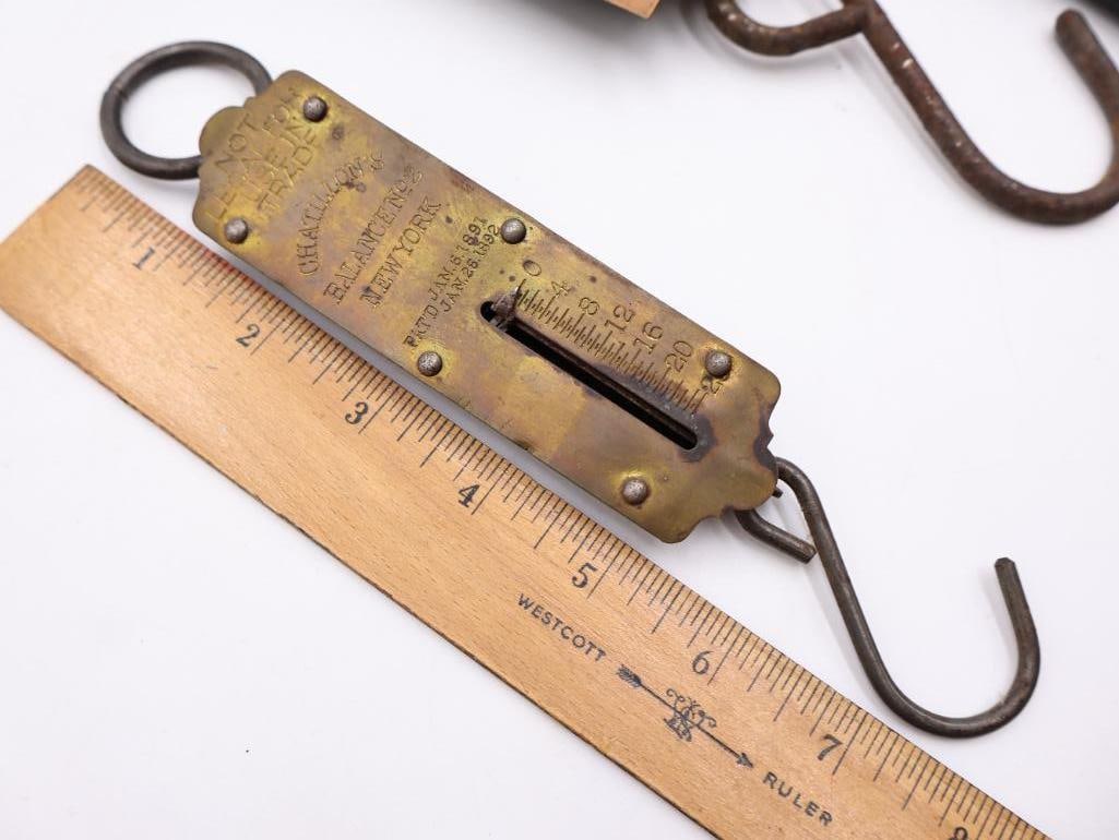 Antique Hanging Spring Scales and Pocket Balances Collection - 16