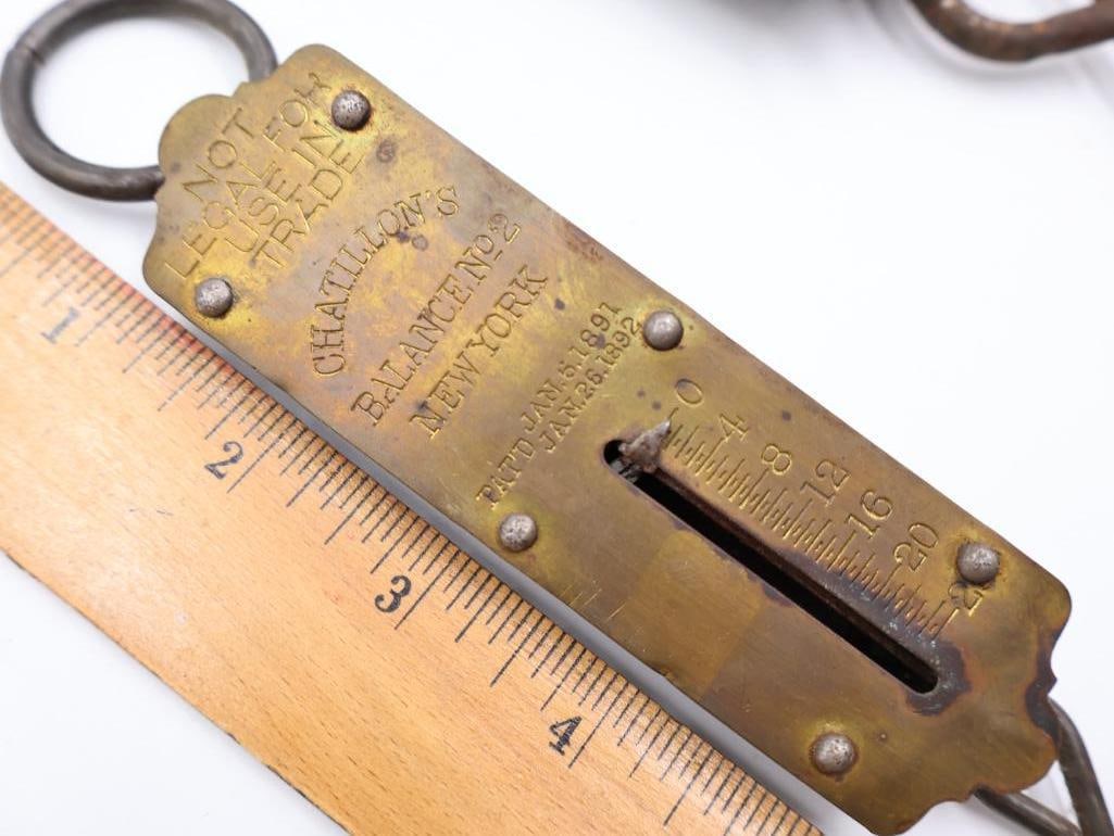 Antique Hanging Spring Scales and Pocket Balances Collection - 17