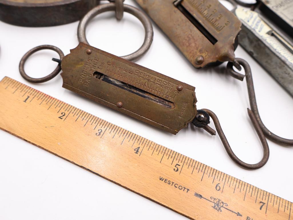 Antique Hanging Spring Scales and Pocket Balances Collection - 2